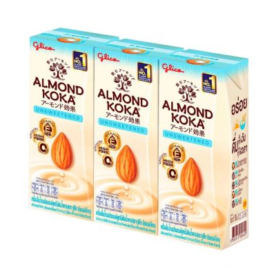 Almond koka สูตรไม่มีน้ำตาล 180*3